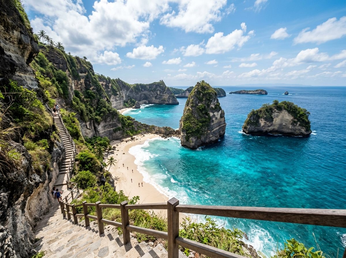 Diamond Beach Scenic Coastal Cliffs Nusa Penida