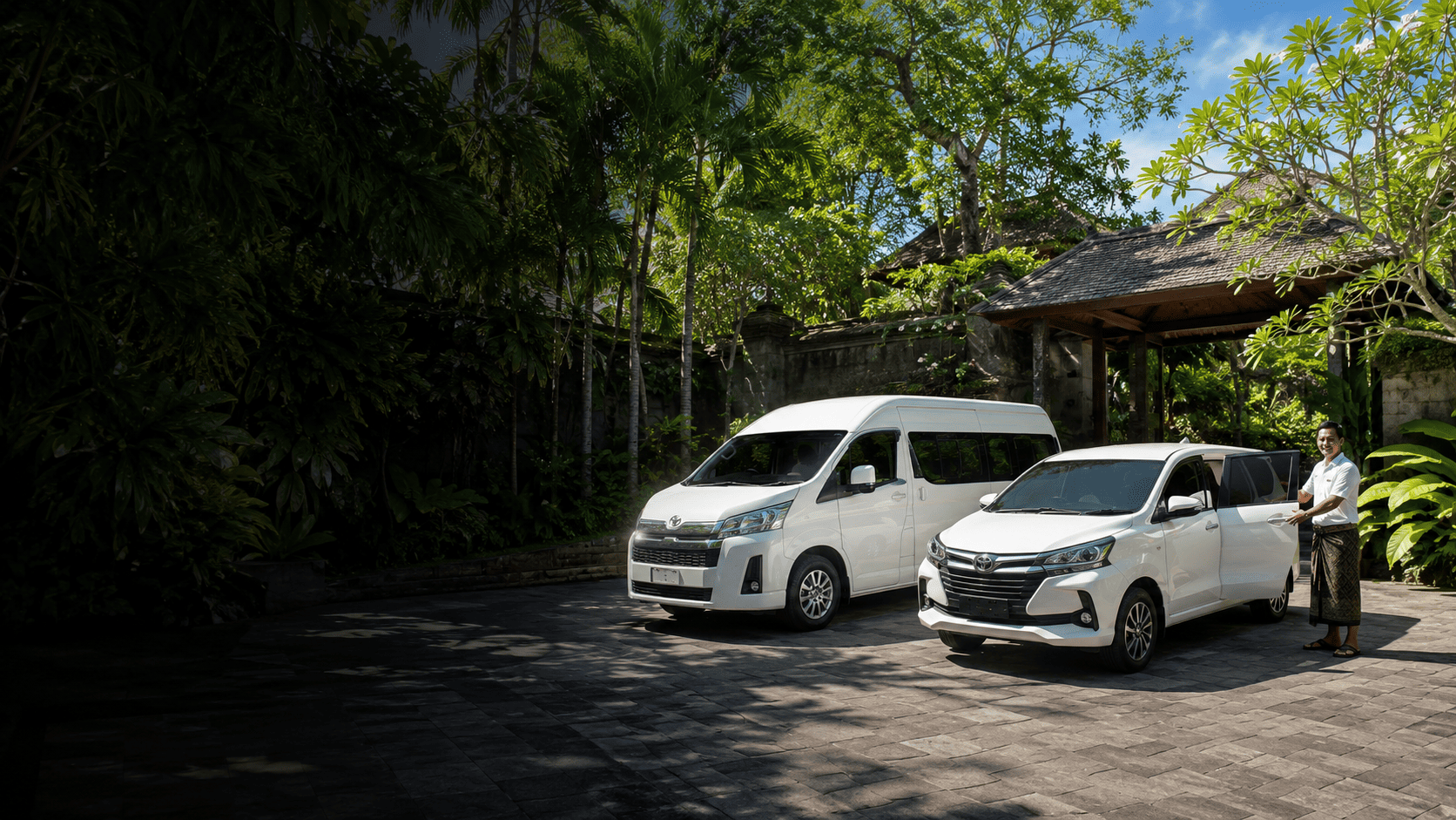 Comfortable private car with English-speaking driver for Bali tours