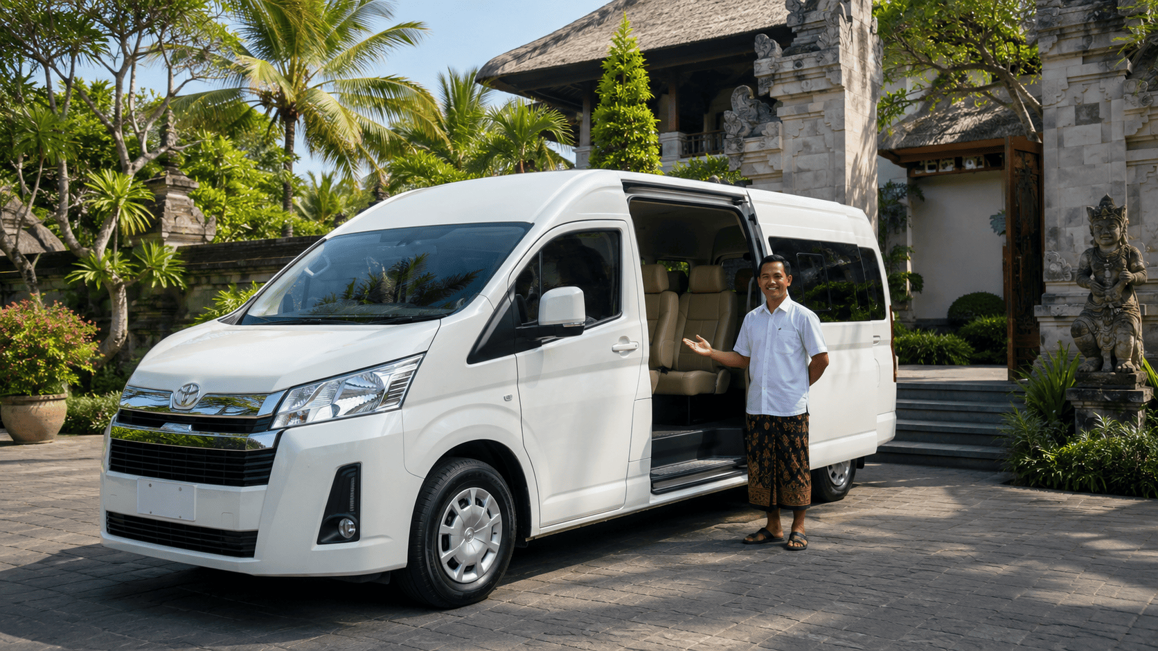 Toyota Hiace - private car for Bali tour with driver
